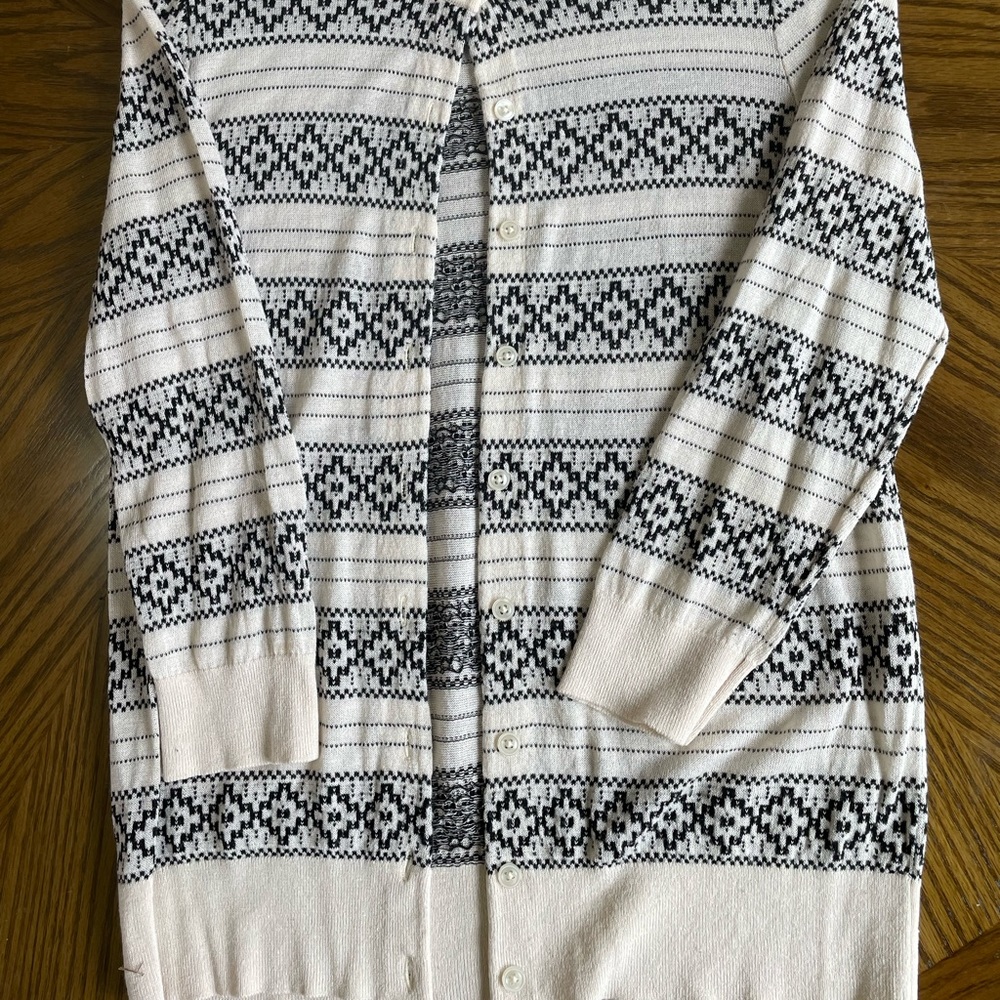Ann Taylor Aztec print cardigan. Size medium